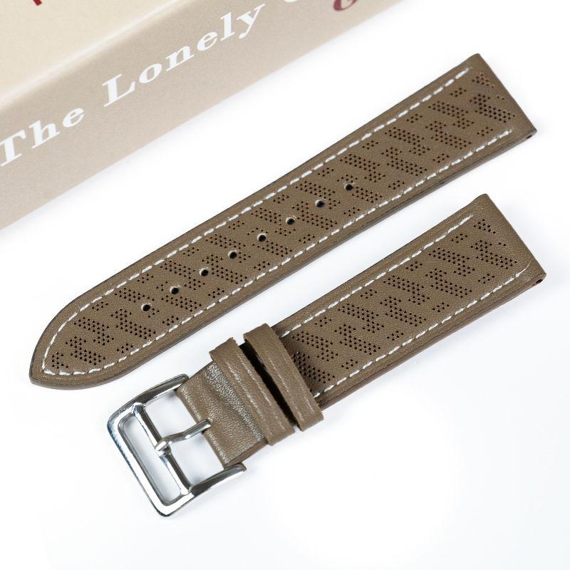 

Універсальний ремінець для годинника з телячої шкіри 22 мм для смарт-годинника - Ремінець для годинника з дихаючої телячої шкіри з відкритими отворами для Huawei Watch Xiaomi Watch HUAWEI Watch4/4pro