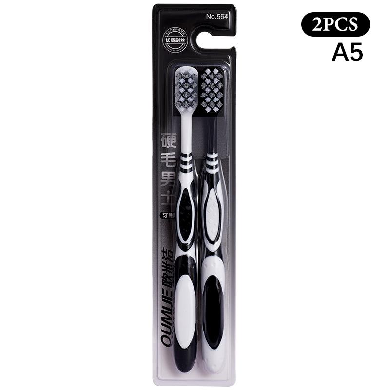 2Pcs Mouth Clean Toothbrush Ultra-Fine Soft Hard Bristle Toothbrush Deep Cleaning For Adults Whitening Teeth