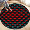 Tappeto per area illusione visiva geometrica astratta 3D Tappeto grande, rotondo per soggiorno, camera da letto, divano, decorazione, tappetino antiscivolo