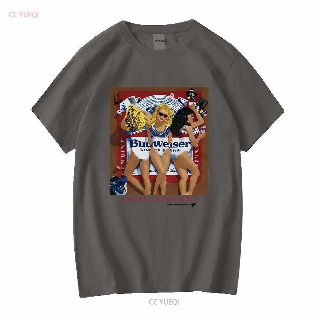 1989 Budweiser Vintage T Shirt Vintage Washed Comfortable Soft Stretched Casual Fashion Streetwear Top For Everyday Wear