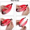 Dww-21 Pieces Banana Hair Clips, Fishtail Hair Clips, Ponytail Holder, Wide Colored Banana Comb for Women's Hair Accessories