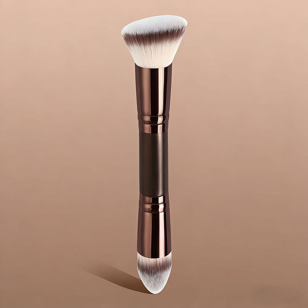 Dual-Ended Makeup Brush Set: Foundation, Blush, Powder Essentials