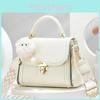 Solid Pu Color Single Shoulder Crossbody Bag With Zipper Women Compartments
