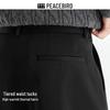 Peacebird Men's Casual Wide-Leg Pants BAGBF412L