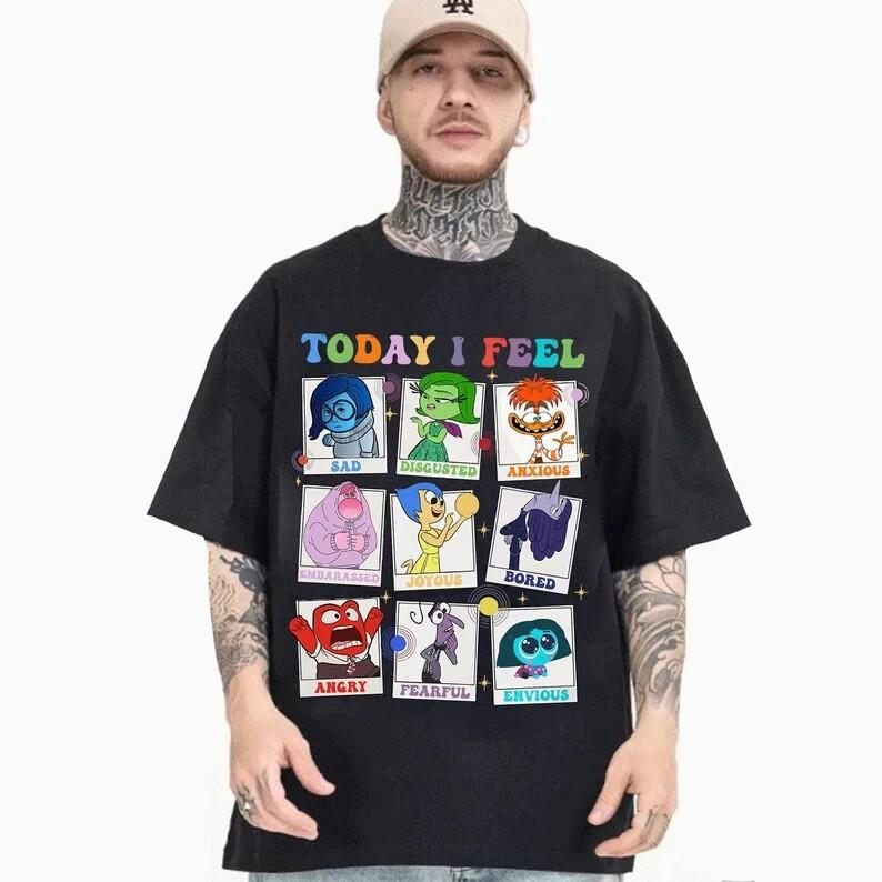 Today I Feel Inside Out 2024 Movie Shirt Inside Out 2 TSHIRT Unisex T-Shirt S
