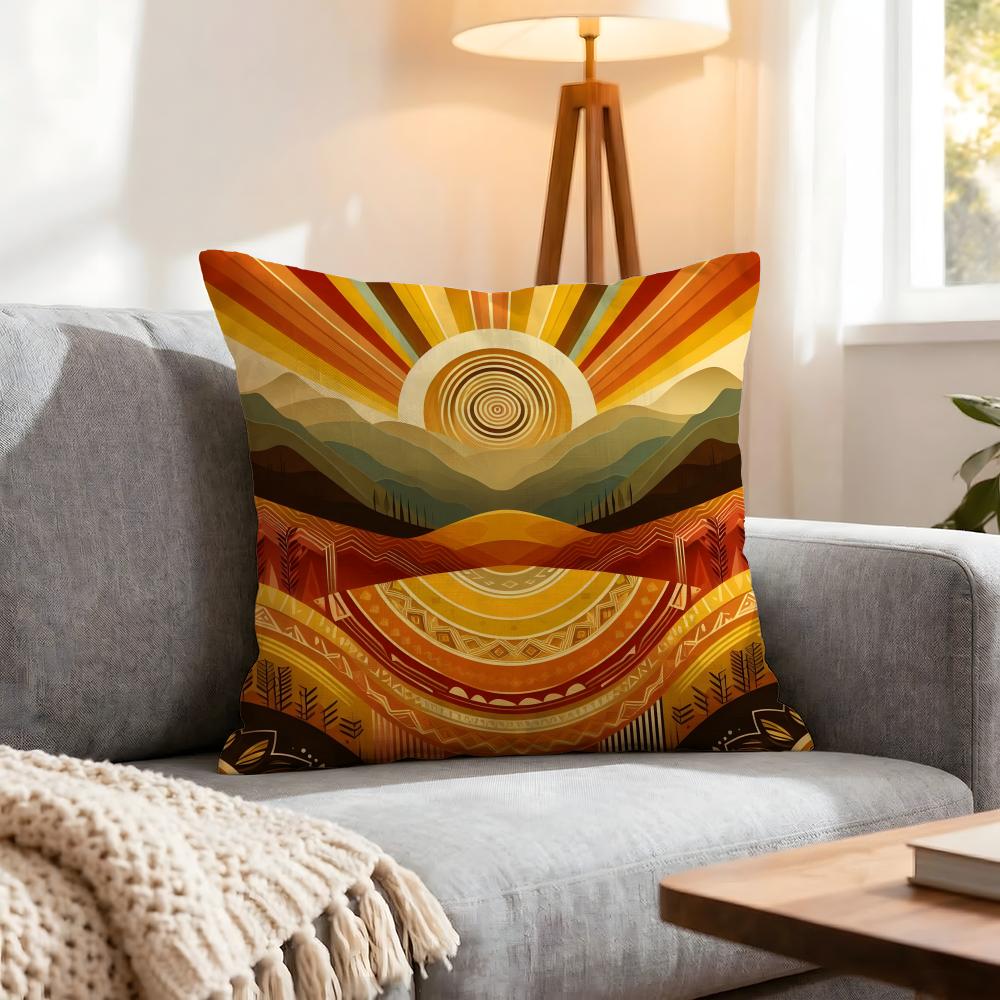 Pattern Tribal Pattern Cushion Cover 1Pcs Decorative Covers Soft Cushion Case For Sofa Couch Decor 40X40 45X45 Pillowcases
