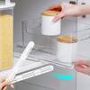 White Slides Closet Slides Multifunctional Slide Self-Adhesive Strip Drawer Sliding Rails Kitchen Bedroom Accessories