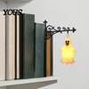 Decorative Book Nook Light Halloween Bookshelf Light, Vintage Metal Shelf Lamp, Battery Powered Dark Academic Room Accessories Warm LED Nightlight for