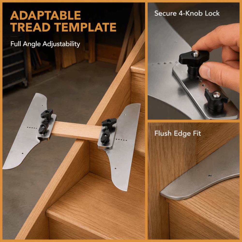 Versatile Stair Tread Templa Easy Installation Layout Tool Stair Gauge Jig Stair Renovation