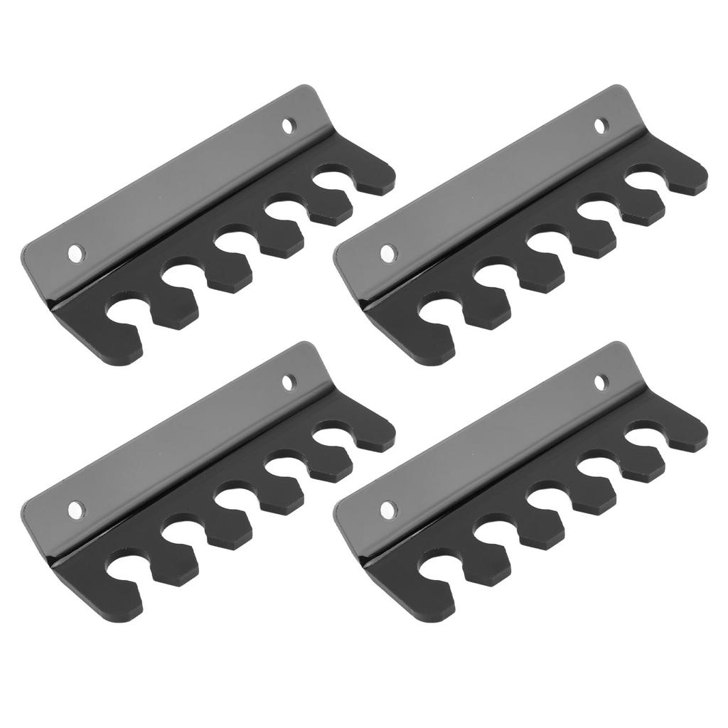 4 Pcs Cable Holder Clip 5 Slots Acrylic Phone Tablet Charging Cord Management   for Desk Wall