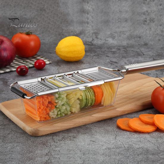 Κόφτης λαχανικών Από ανοξείδωτο ατσάλι Κόφτης τροφίμων Αφαιρούμενη λεπίδα Κουζίνα κόφτης λαχανικών για σαλάτες Τυρί φρούτα