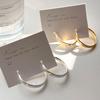 Brushed Metal Hoop Earrings: Unique, Exquisite, and Versatile Fashion for Women