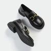 Invisible inner height increase small leather shoes women's 2025 spring and autumn new thick-soled small loafers 313233 small size single shoes