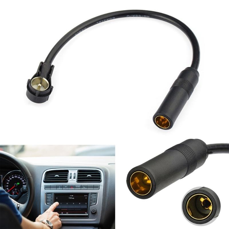 In Dashboard Receiver Antenna Connector Adapter Cable Cord, 30cm Extension, Male To Female Suitable for Navigation Units