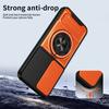 For Infinix Hot 60 Pro 4G Magnetic Case Ring Holder Foldable Kickstand TPU PC Phone Cover with Camera Lens Slider