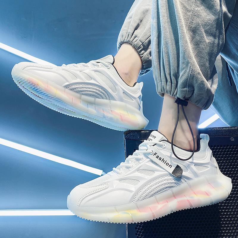 

Men s shoes summer breathable, non-slip and wear-resistant thin mesh student sports running Xiaobai casual Putian dad trendy shoes 44