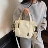 Niche lightweight cloth bag women's 2025 summer new fashion simple handbag commuter tote bag shoulder crossbody