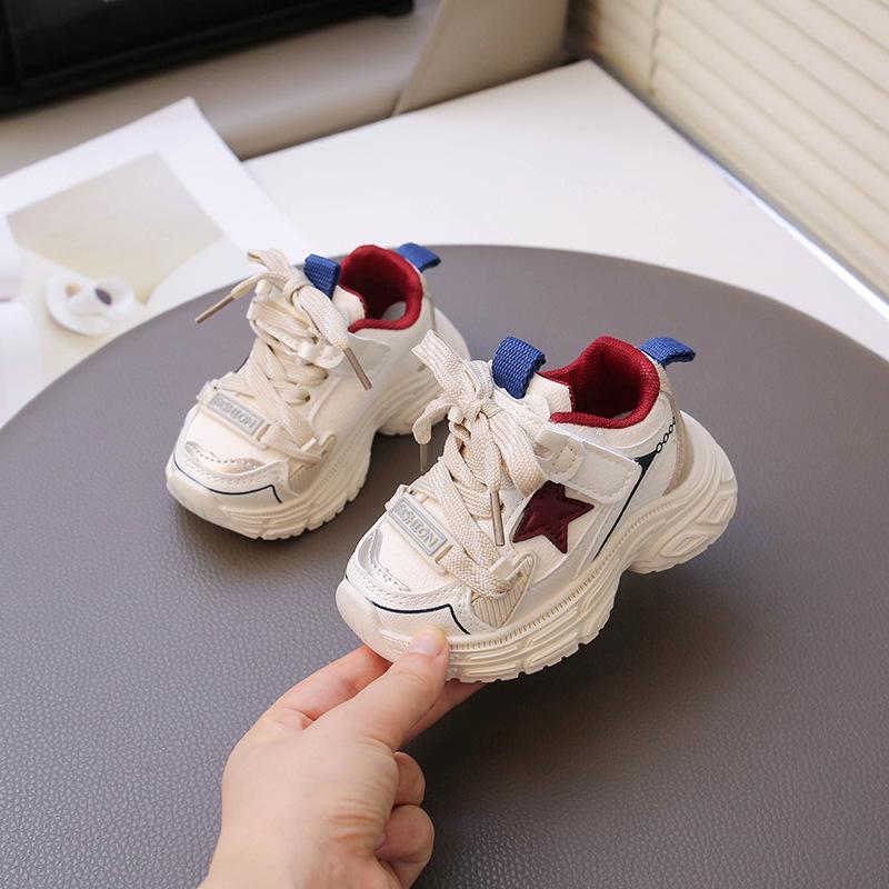 Boys' dad shoes mesh breathable autumn new children's lightweight casual shoes girls soft-soled non-slip sports shoes