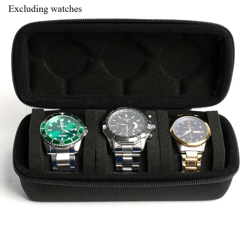 1pc 2 Card Position Hard Shell Watch Storage Box, Travel Storage Bag, Hard Shell, Portable Anti-pressure, Ideal Choice for Gifts