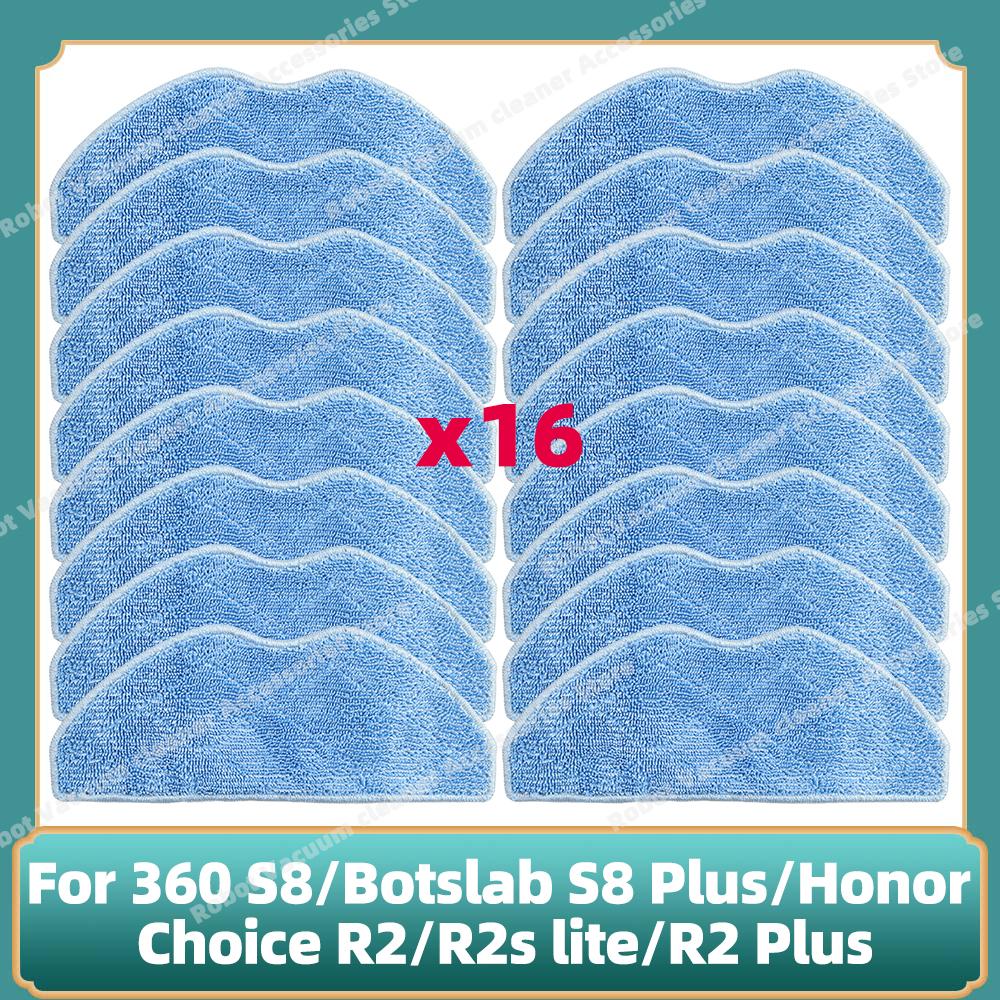 Kompatibel für 360 S8 / Botslab S8 Plus / Honor Choice R2 / R2s lite / R2 Plus Ersatz Haupt-Seitenbürste Filter Mopps Teile