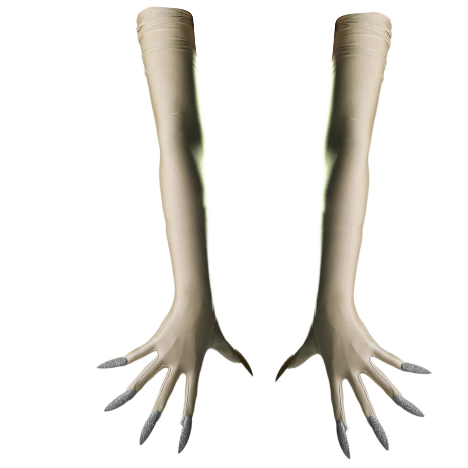 

Панк Рукавички з Довгими Нігтями Темна Серія Косплей Рукавички Еластичні та Дихаючі Для Хелловін Вечірок Костюмні Аксесуари 51