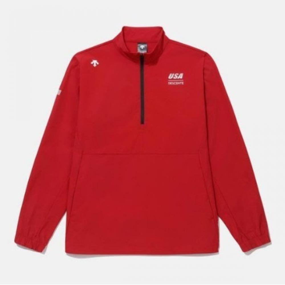 

Футболка с длинным рукавом Descente Cqk Sq123iwh21 Red Usat Woven Pullover Red 100
