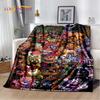 3D Horror Game F-FNAF Freddy Cartoon Soft Flannel Blanket for Bed Bedroom Sofa Picnic,Throw Blanket for Outdoor Leisure Nap Gift