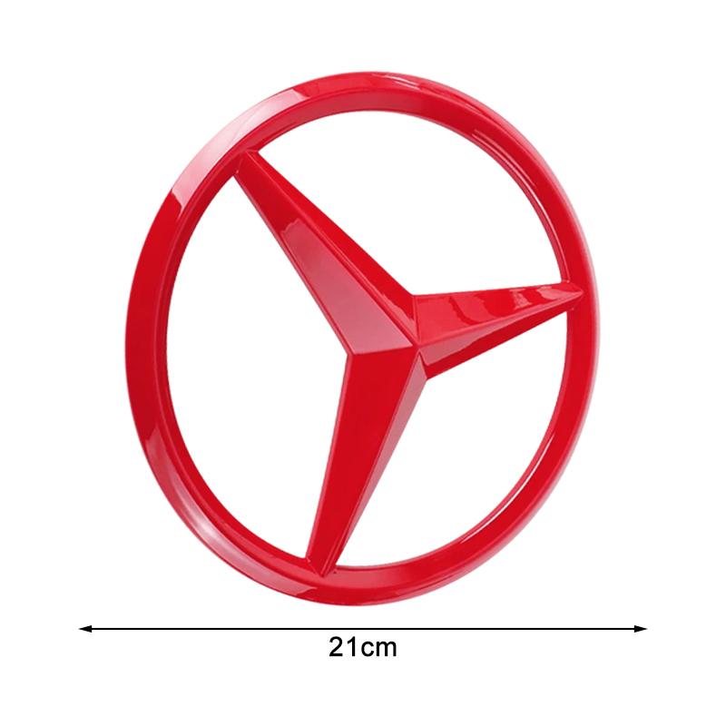 188/210MM Car Front Grille Badge Decal Cover Emblem Stickers Auto Accessories  For Mercedes-Benz C500 C200 C300 A B C E GLA CLA GLK GL ML GLE