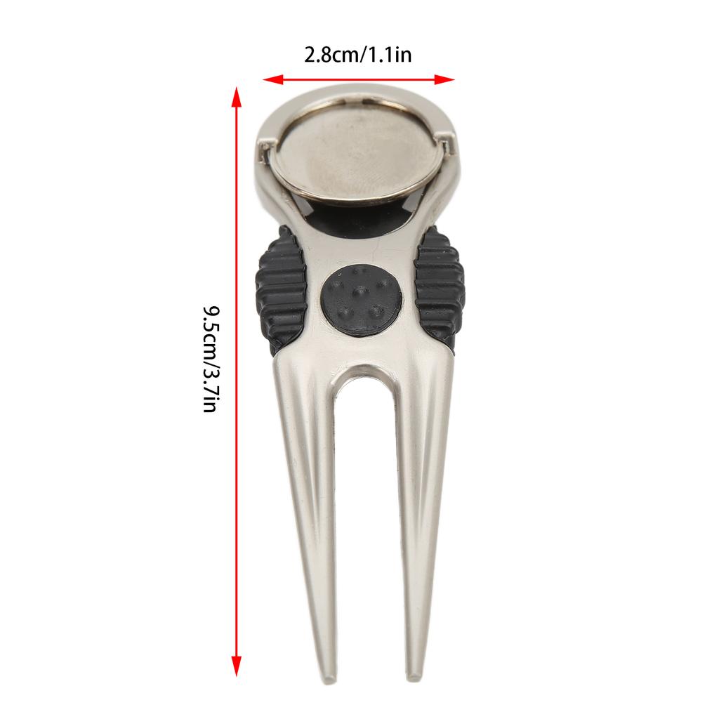 Golf Divot Tool Removable Mark Multifunctional Portable Zinc Alloy Divot Tool Reapiring Accessory