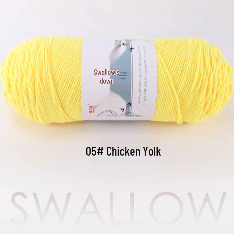4 Liang Five-Strand Yarn: Cotton-Wool Medium-Thick Knitting Yarn for DIY Scarves and Shawls