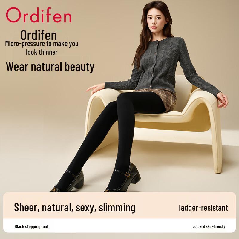 Audifen Women s V-Waist Fleece-Lined Slimming Leggings One Size