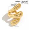 DIEZI Vintage Big Water Drop Heavy Metal Wide Cuff Bangles Bracelets Vintage Punk Geometric Metal Spring Bangle For Women Men