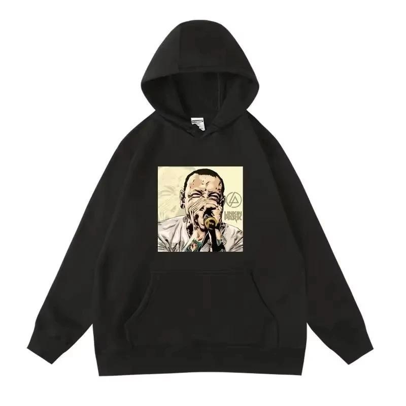 European and American Rock Band Linkinpark Park Autumn and Winter Hooded Sweatshirt for Men and Women Pullover Hoodie