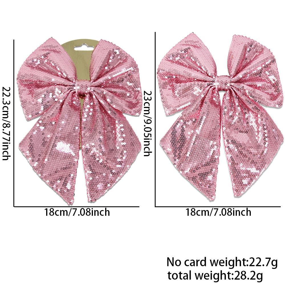 Sequin Christmas Elegant Bow Ornaments For Vibrant Holiday Decor Parties And