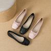 W063-1 Versatile comfortable soft sole bow round head four seasons ladyshoes tall flat Mary Jane small leather shoes women