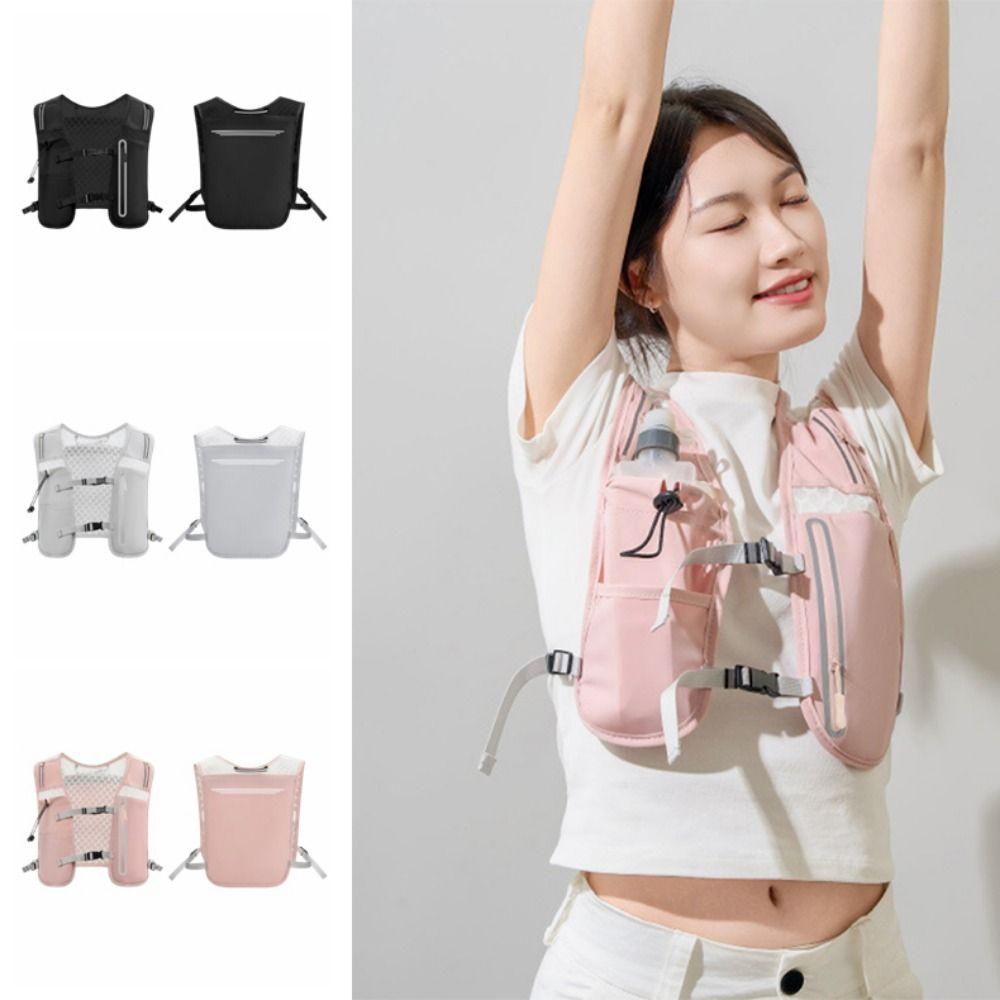 4L Reflective Running Vest Pack Waterproof Water Chest Pack Cycling Vest Backpack  Trail Running