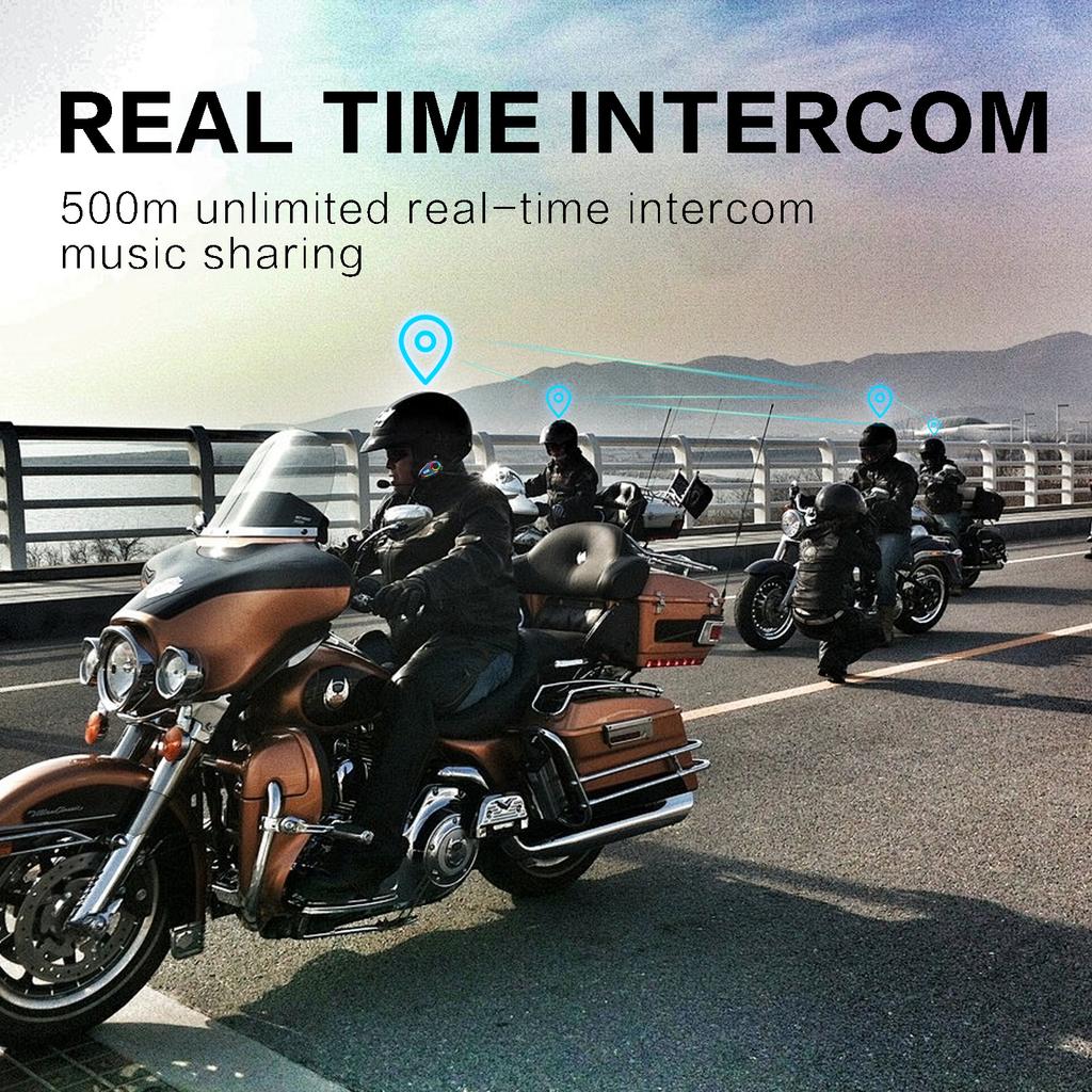 Motorcycle Earphones Helmet Headset Bluetooth 5.4 Headphones Wireless Motor Headset Bike Earphone Handsfree Stereo Earbud