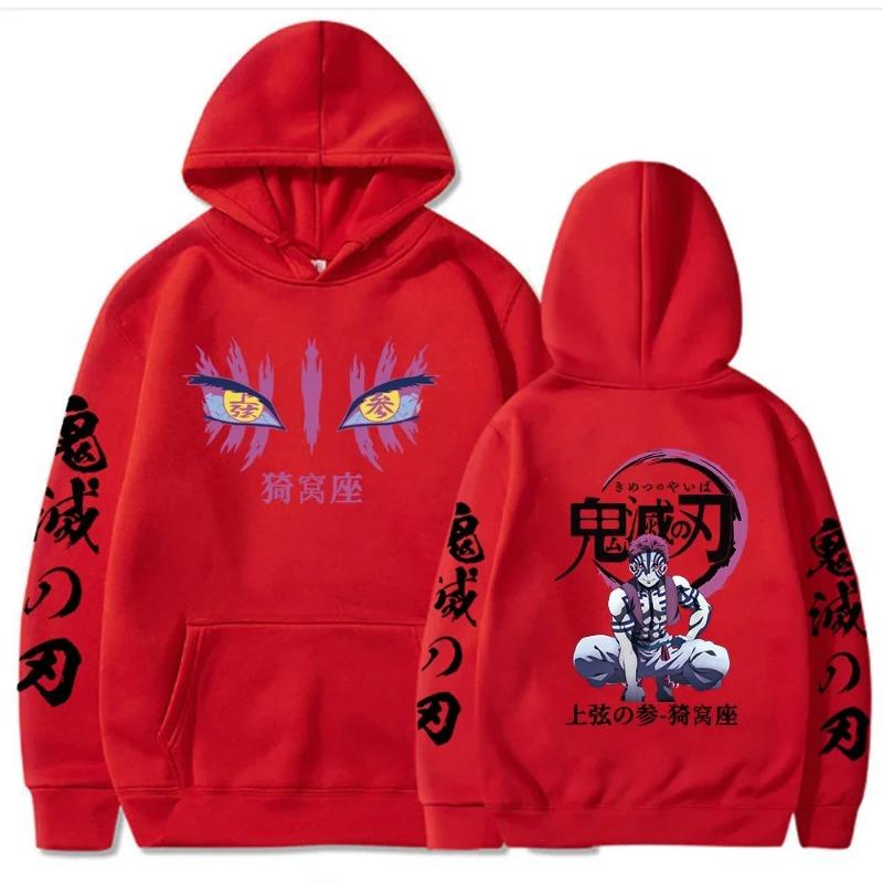 Japansk Anime Høst Nye Hettegensere for Menn Akaza Manga Grafisk Streetwear Pullover Hettegenser Langermet Hettegenser