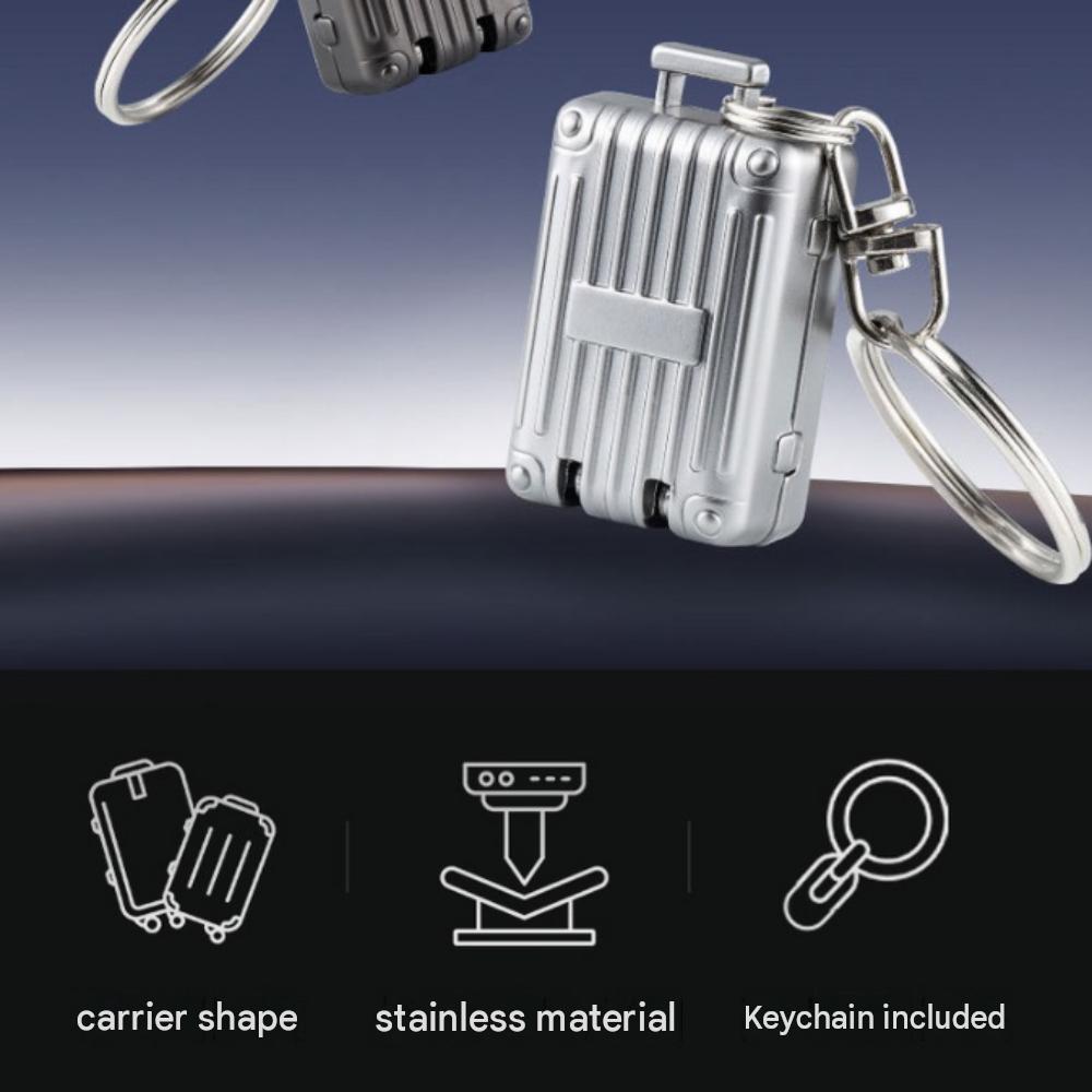 Nail Clippers Inside a Suitcase Miniature Keyring