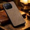 Phone Case - Solid Color Faux Leather Phone Case for Xiaomi 17T Pro Smart Precise Camera Hole Positions And Business Faux