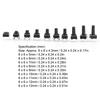200PCS 6x6mm Micro Momentary Tact Switch 10 Values Button Switch Assortment Kit  PCB Assembly