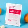 A4 A5 A6 Menu Display Stand Plastic Vertical Table Card Type Name Card  Picture Photo Ad