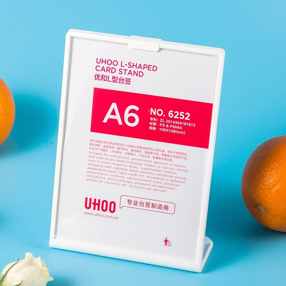 A4 A5 A6 Menu Display Stand Plastic Vertical Table Card Type Name Card  Picture Photo Ad