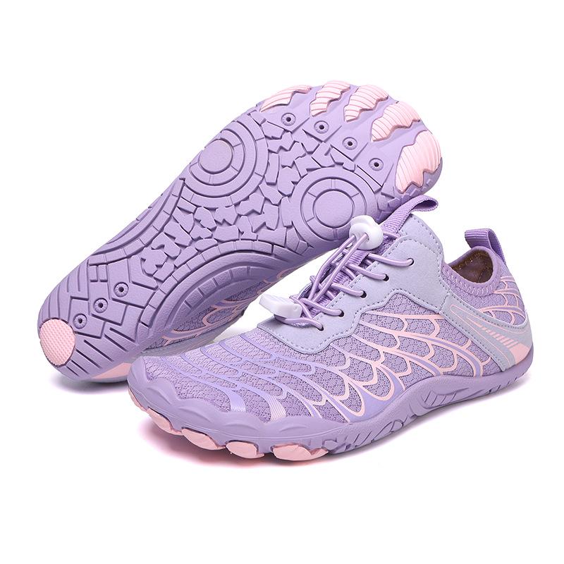 Unisex Quick-Dry Non-Slip Five-Finger Water Shoes for Outdoor Activities 35 фиолетовый
