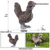 Kids' Farm Animal Toy Set: Rooster, Hen, Chick Figurines