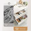Makeup Storage Drawer Organizer Plastic Kitchen Storage Box New Drawer Divider Tray  Home Use