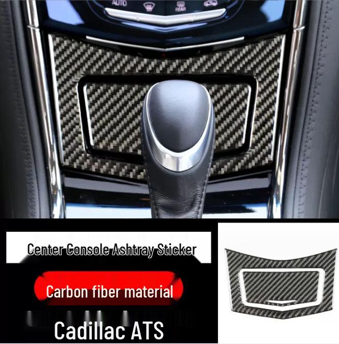 Cadillac ATSL Kohlefaser Interieurverkleidung: Konsole, Schalthebel, Luftauslass-Aufkleber