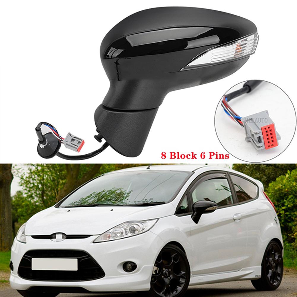Kolip Left Passenger Side Mirror Automobile Rearview Mirror With Turn Light Compatible For MK7 2008-2012 black