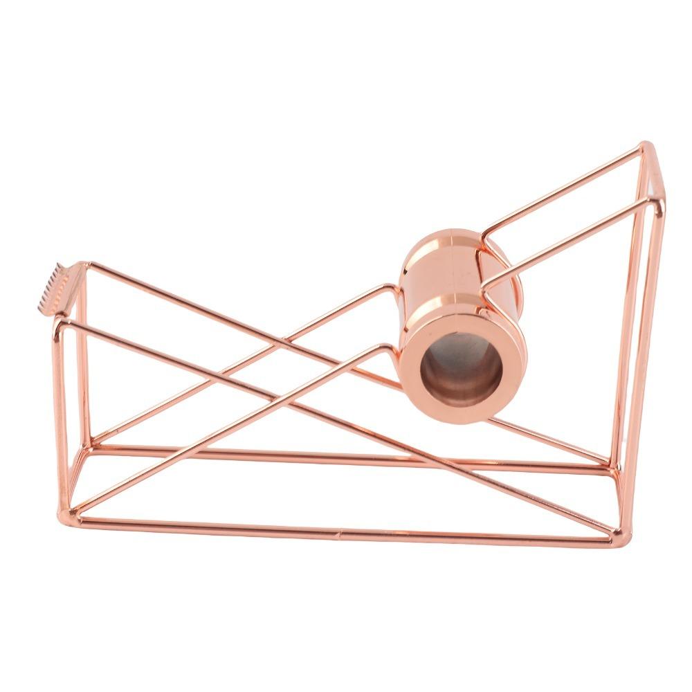 Metal Adhesive Roll Holder Hollow Design Metal Tape Dispenser Modern Tape Dispenser Home Use