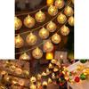 Colorful Led String Lights For Christmas Featuring Santa Snowman And Reindeer Designs
